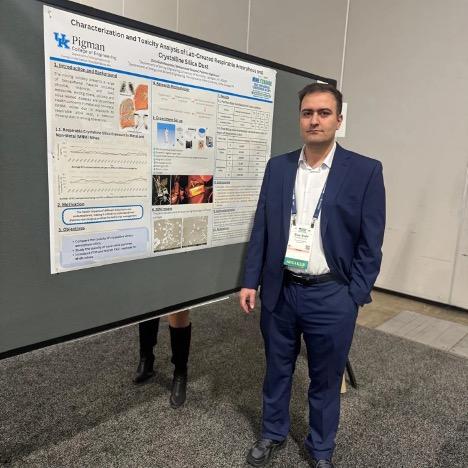 Sina and his winning poster 