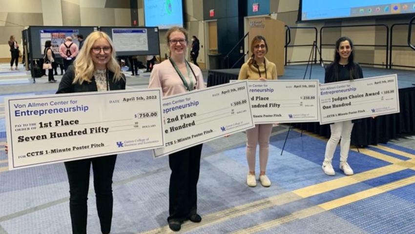 Two Biomedical Engineering Graduate Students Received Awards in VACA's "60-second Poster Pitch" Competition