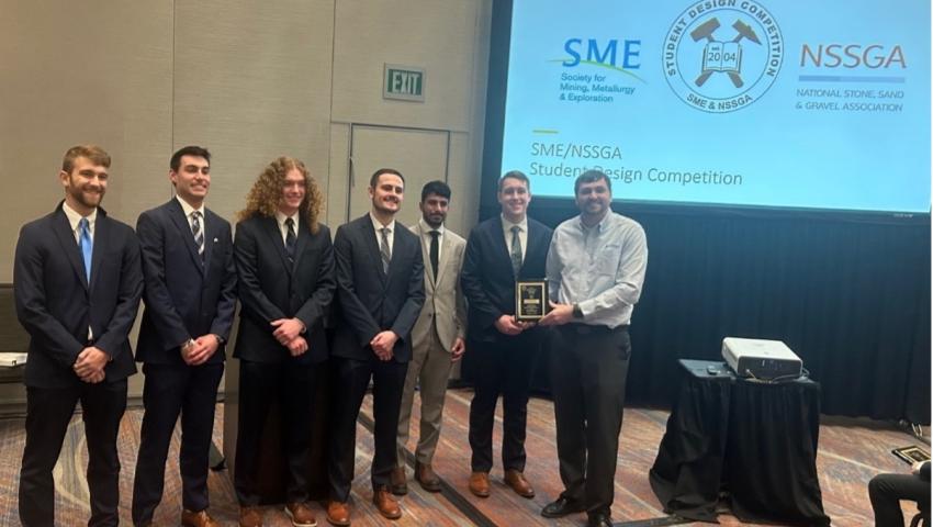 Mining students at NSSGA Student Design Competition